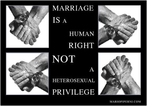 ¿por qué apoyar el matrimonio homosexual el matrimonio es un derecho humano no un privilegio