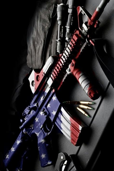Way To Go If You Coat A Gun Nothing Better Than An American Flag