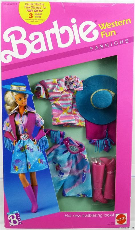 1989 Western Fun Fashions Barbie Dolls Vintage Barbie Dolls 1980s