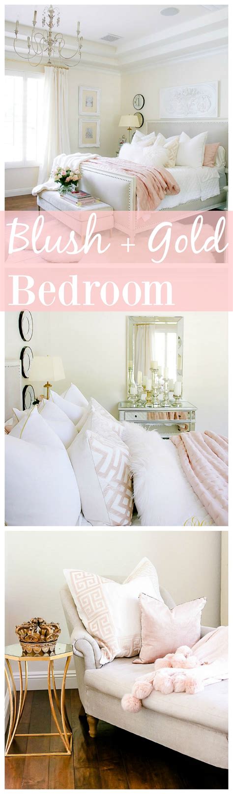 Pink and purple girls' bedroom boasts pink patterned headboards with matching pleated bedskirts on twin beds dressed in white and purple bedding as well as a blood red faux fur throw blankets flanking a white lacquered nightstand and blush pink double gourd lamp. Glam Blush + Gold Spring Bedroom - Randi Garrett Design