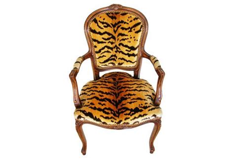 16 ways to decorate with animal prints. Scalamandré Le Tigre Walnut Armchair | Walnut armchair ...