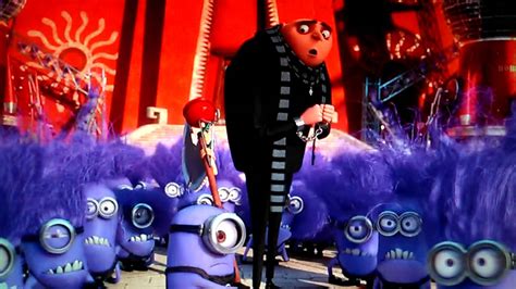 Download Gru Standing With The Evil Minions Wallpaper