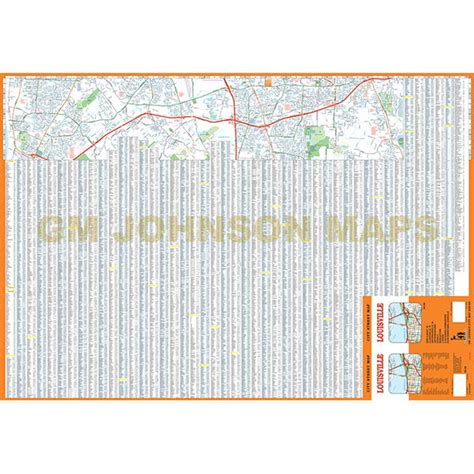 Louisville Kentucky Street Map Gm Johnson Maps