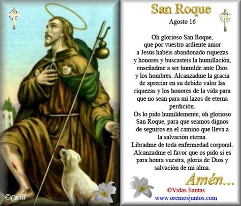 Álbumes 93 Foto Oración A San Roque Para Sanar A Un Perro El último
