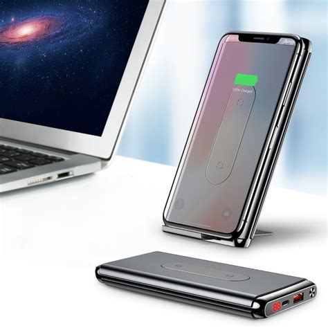 Baseus amblight quick charger digital display power bank pd3.0+qc3.0 20000mah. Baseus Wireless charger power bank 10000mAh(Dual coil ...