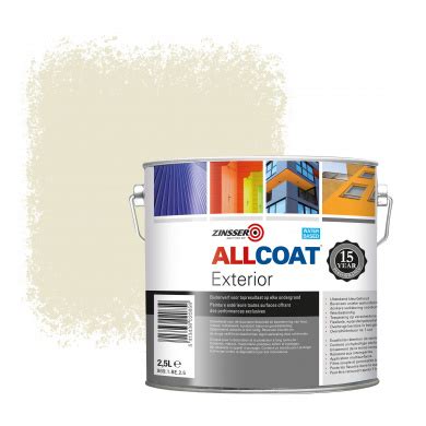 Zinsser Allcoat Peinture murale extérieure RAL 1013 Blanc huitre 2 5