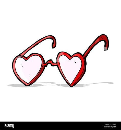 cartoon heart glasses stock vector image and art alamy