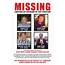 Recent Events Missing Person Poster