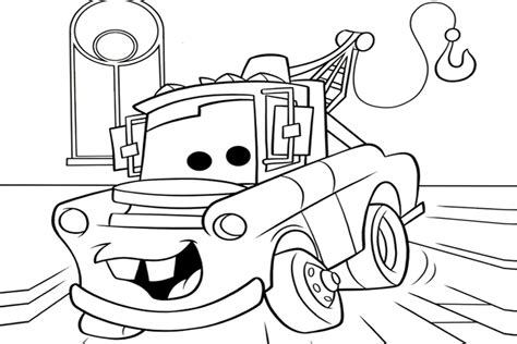 Lightning Mcqueen And Mater Coloring Page