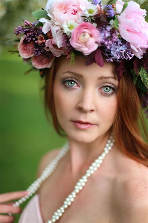 Beautiful Spring Wedding Inspiration With A Large Floral Crown Wedding