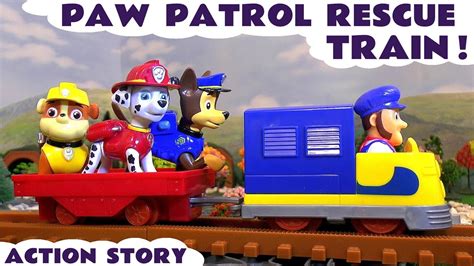 Paw Patrol Railway Toy Trains Rescue With Thomas And Friends Minions