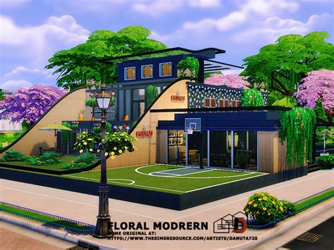 Floral Modern Home By Danuta720 At Tsr Sims 4 Updates