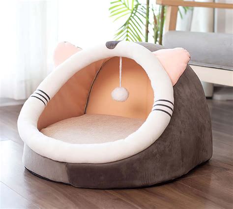 Cat Bed Indoor Kitty House Cute Warm Small House For Cats Etsy