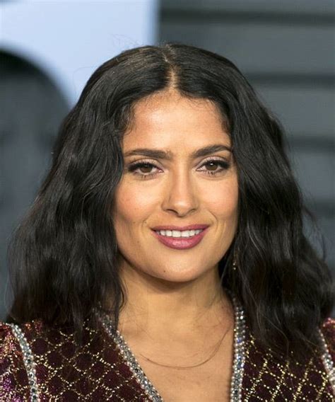 Salma Hayek S Hair Is Now Rose Gold Glamour Vrogue Co