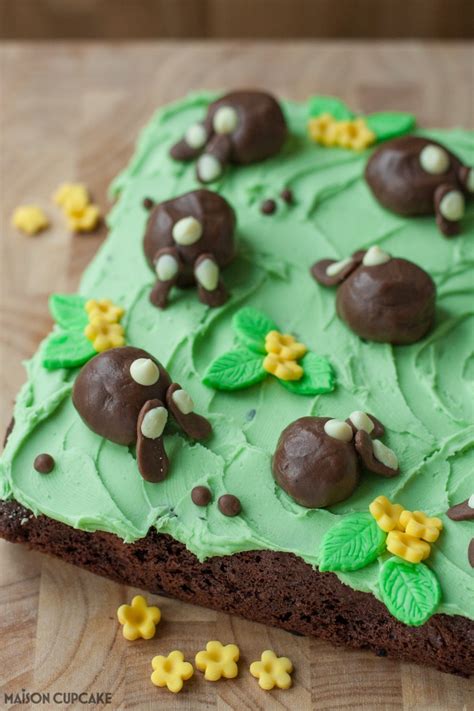 easter chocolate bunny bum cake maison cupcake