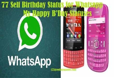 My day is not complete id i don't tell you i love you. 77 Self Birthday Status for Whatsapp-My Happy B'Day Statuses