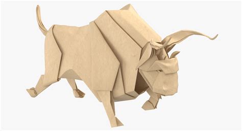 Bull Origami 3d Model Turbosquid 1346255