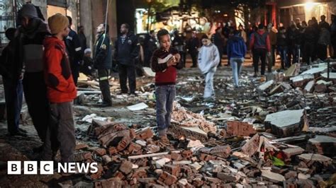 Egypt Cairo Bomb Blast Kills Nine During Police Raid Bbc News