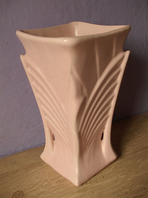 Antique 1930s Mccoy Pottery Vase Art Deco Vase By Shoponsherman