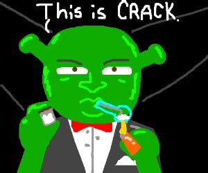 Shrek Smoking Crack Drawception