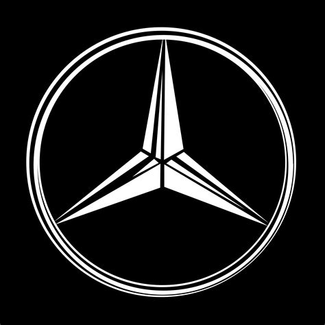 I'm saying black and white because a black logo has its color inverted when is put on dark backgrounds and viceversa, thus the black and white logo. Mercedes-Benz - Logos Download