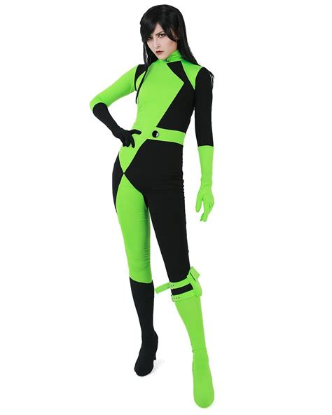 Miccostumes Womens Miss Go Bodysuit Jumpsuit With Gloves And Leg Bag
