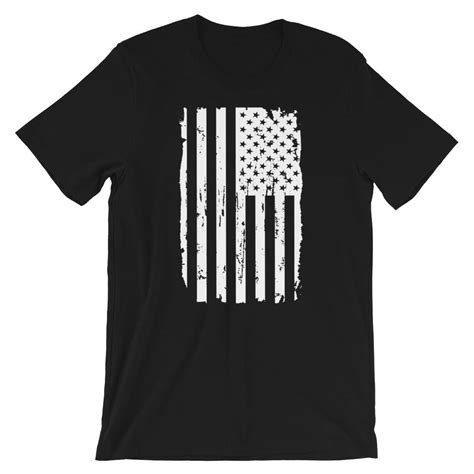 American Distressed Flag T Shirt Fifty Stars Apparel