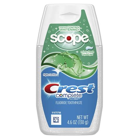 Crest Complete Whitening Toothpaste Minty Fresh Flavor 46 Oz