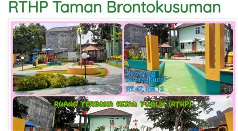 Nikmati Keceriaan Di Taman Brontokusuman Sarana Rthp Yogyakarta