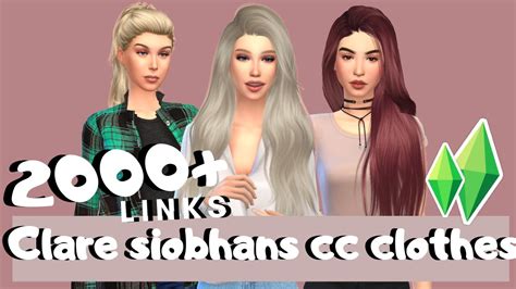 Clare Siobhans Cc Clothes Links Youtube