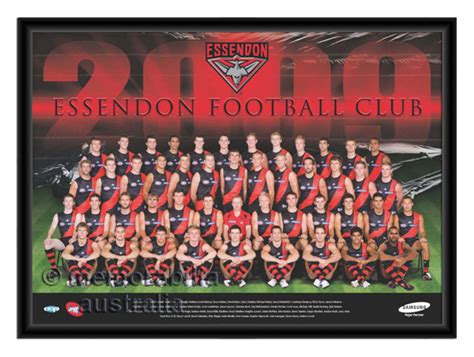 Official twitter account of the #mightybombers | twaku. 2009 Framed Team Poster Essendon Bombers :: Essendon ...