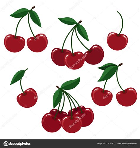 Get inspired by these amazing cherry logos created by professional designers. Cherry berry logo | Cherry berry set for logo — Stock ...