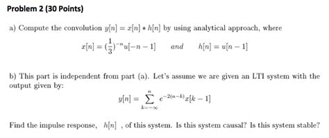 solved compute the convolution y[n] x[n] h[n] by using