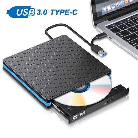 External Cd Dvd Drive With In Usb And Type C Cd Writer Rw Dvd