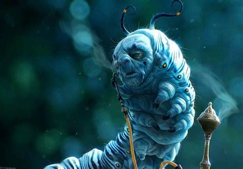 Alice In Wonderland Fantasy Art Creatures Winter Blue