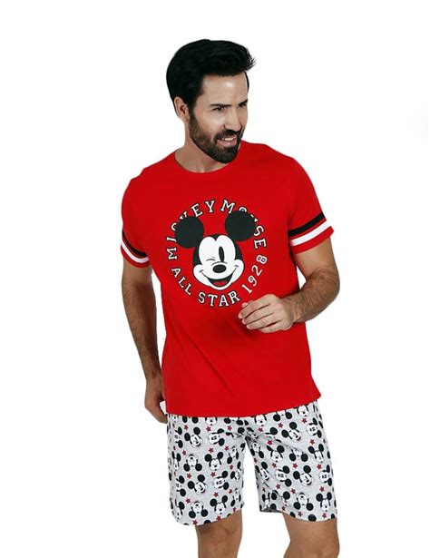 Pijama Juvenil Admas De Mickey Mouse En Manga Corta Varela Intimo