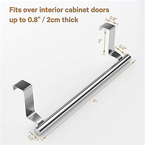 Mosuch Stainless Steel Over Door Towel Rack Bar Holders For Universal