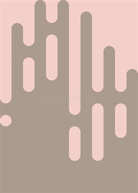 Blush Pink Color Abstract Rounded Color Lines Halftone Transition Background Illustration Stock