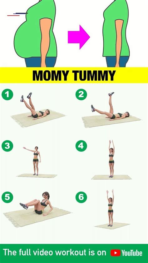 Get Rid Of Mommy Tummy Workout To Lose Postpartum Belly Get Rid Of