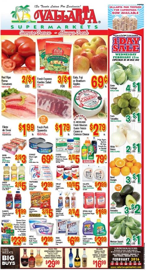Hispanic Weekly Ads Vallarta Supermarkets Weekly Ad