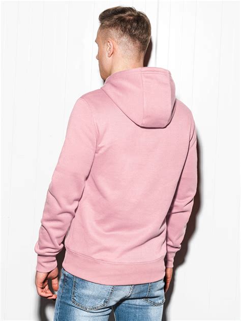 Mens Printed Hoodie B992 Pink Modone Wholesale Clothing For Men
