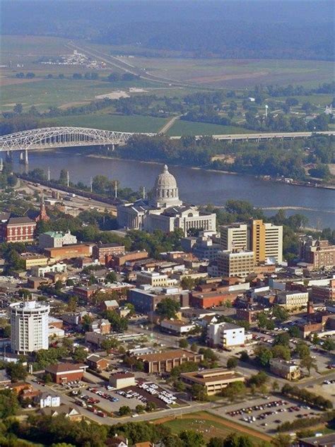 Aerial View Of Jefferson City Missouri Jefferson City Mo Jefferson