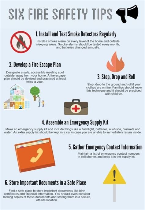 6 Tips For Fire Prevention Safety Fire Safety Tips Fire Prevention