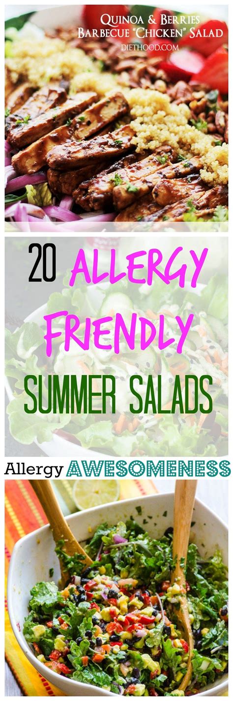 It's a very common food allergy that's thought to affect around 1% of the us population (19, 20, 21).some. 20 Allergy-Friendly Summer Salads | Allergy Awesomeness ...