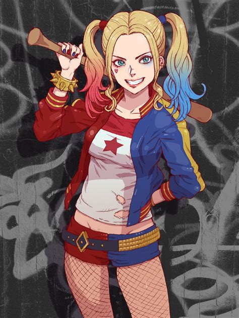 Harley quinn drawing harley quinn cosplay joker and harley quinn gotham anime w daddys lil monster arte dc comics injustice 2 dc characters. Harley Quinn (Suicide Squad) Image #2231040 - Zerochan Anime Image Board
