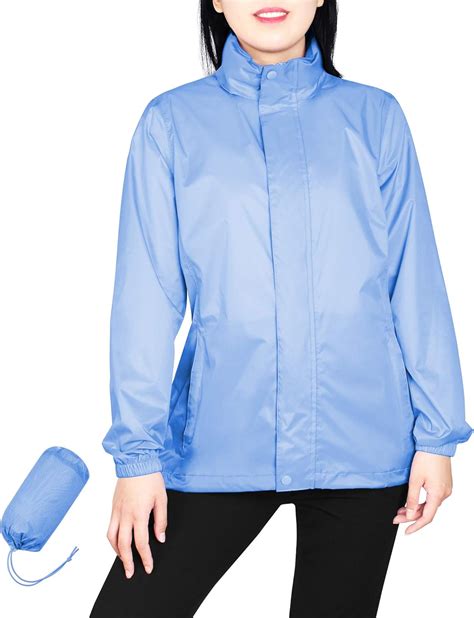 33000ft Packable Rain Jacket Women Lightweight Waterproof Raincoat