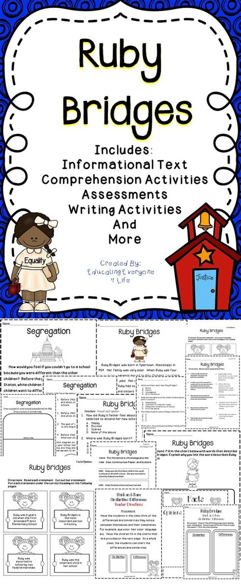 Use the microphone to record your voice describing what you drew. Ruby Bridges | Cut and paste, Book and Assessment
