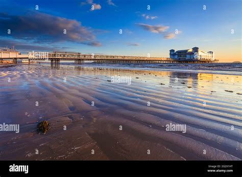 The Recently Rebuilt Grand Pier At Weston Super Mare Captured Shortly