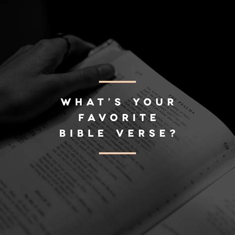 Whats Your Favorite Bible Verse Sunday Social