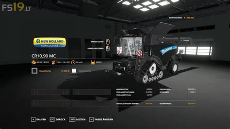 New Holland Cr 1090 And Header V 10 Fs19 Mods Farming Simulator 19 Mods